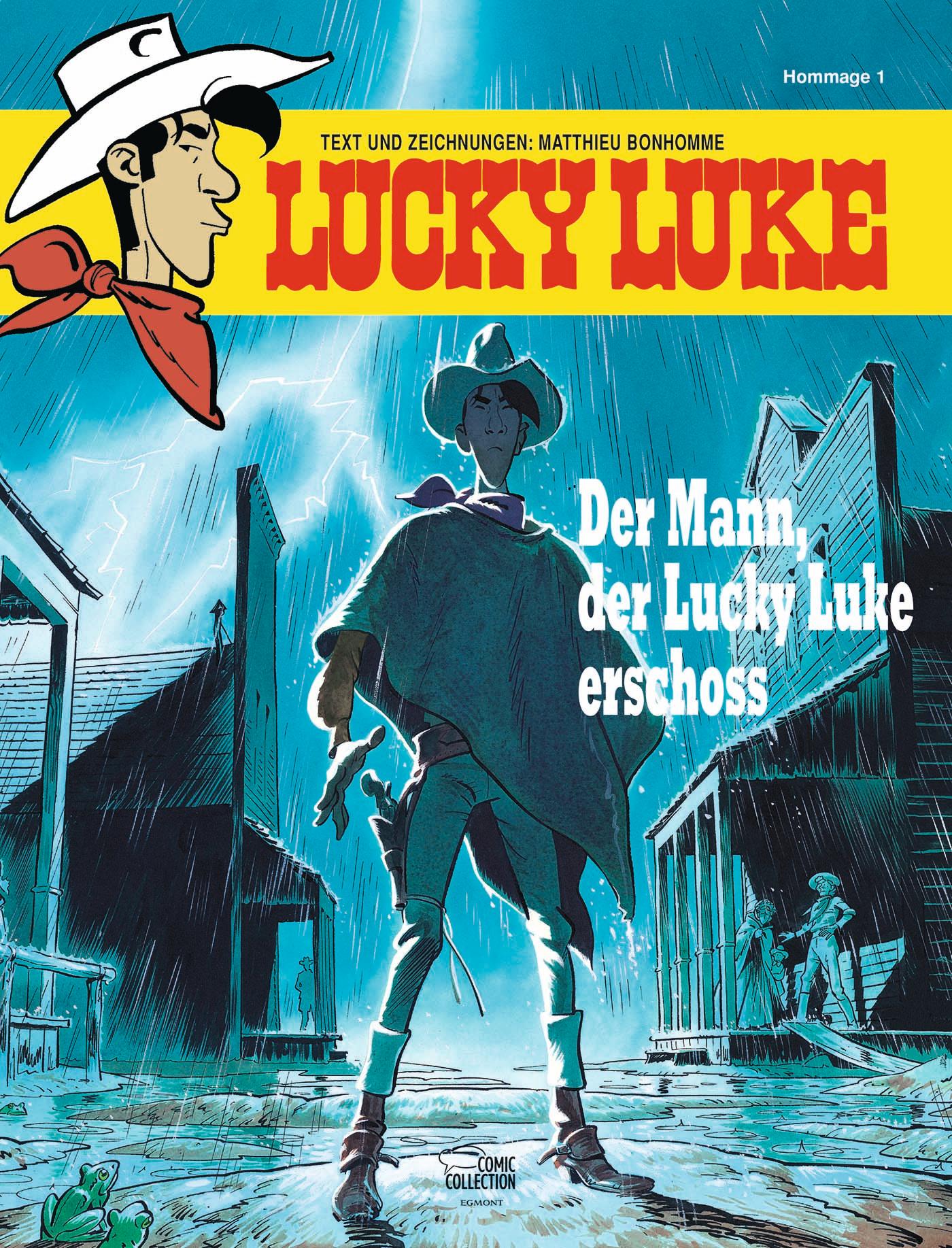 Cover: 9783770439256 | Der Mann, der Lucky Luke erschoss | Hommage 1 | Matthieu Bonhomme