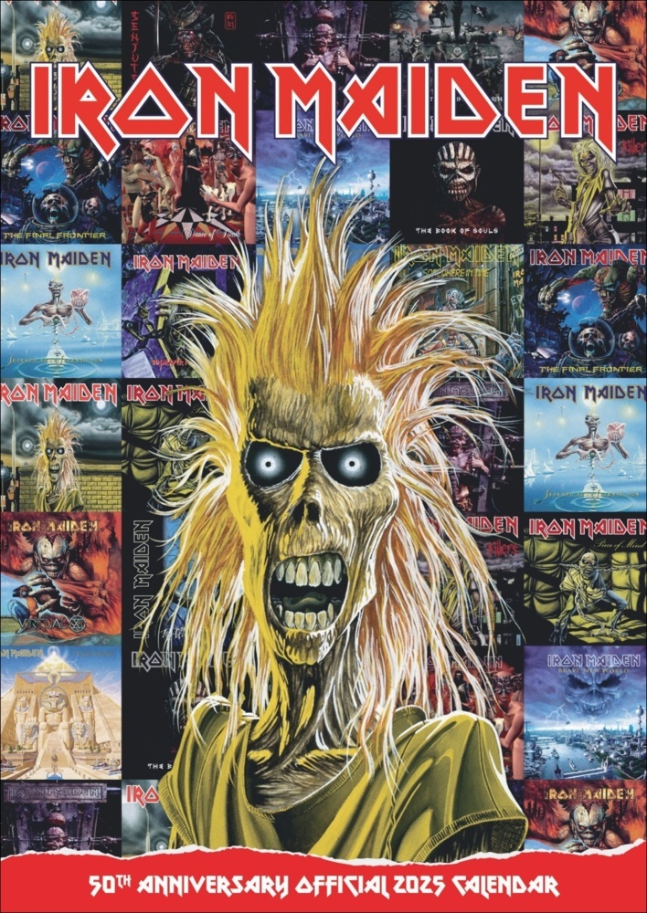 Cover: 9783840196744 | Iron Maiden Posterkalender 2025 | Kalender | Spiralbindung | 14 S.