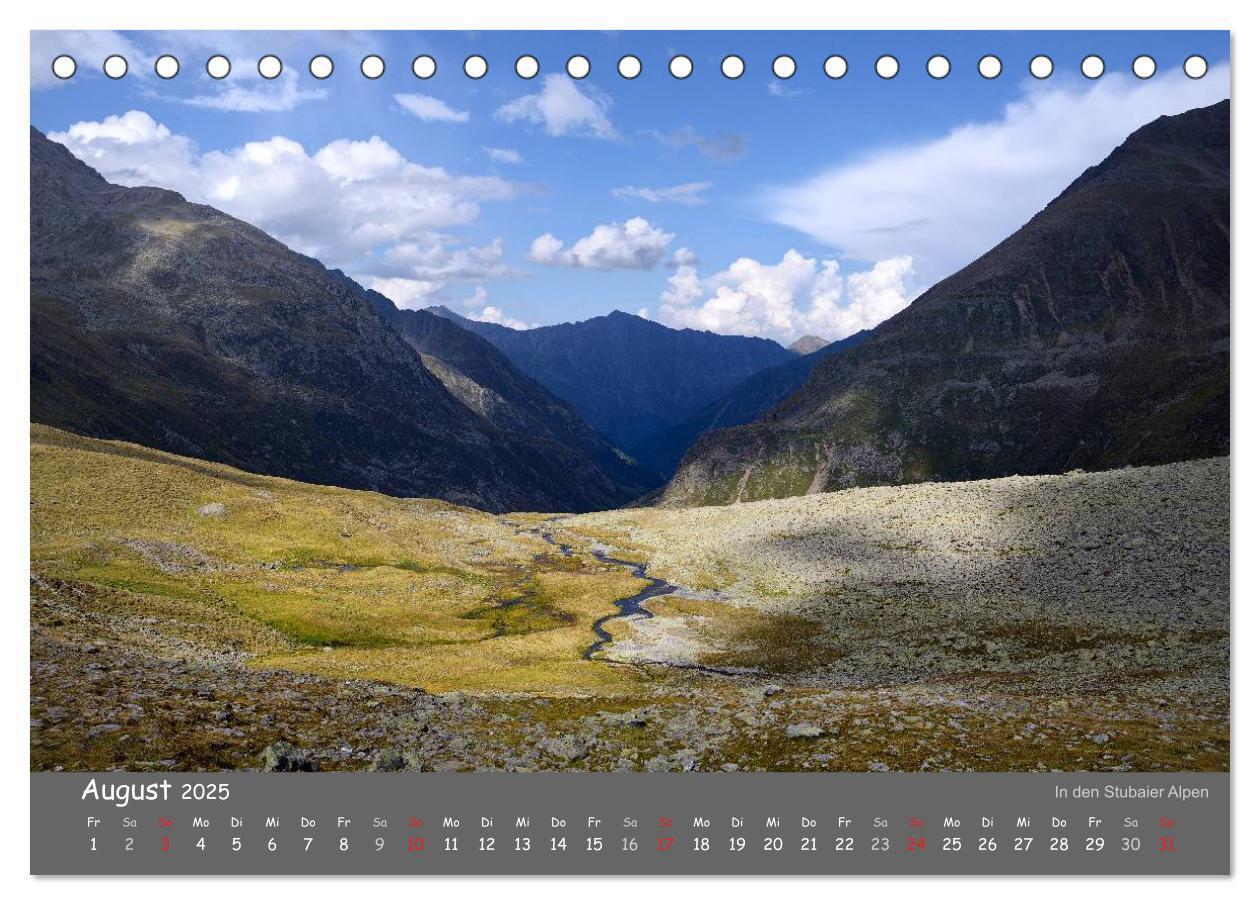 Bild: 9783435841165 | Traumhafte Bergwelt Kalender (Tischkalender 2025 DIN A5 quer),...