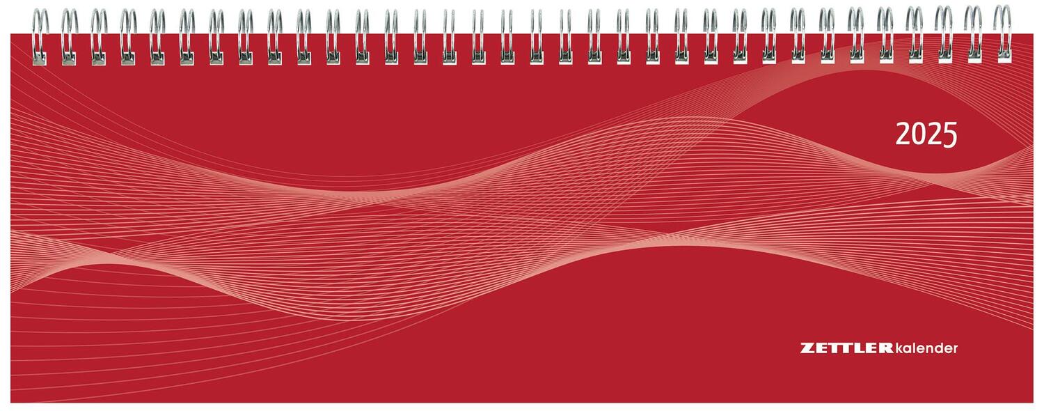 Cover: 4006928025916 | Tisch-Querkalender Profi rot 2025 - Büro-Planer 29,7x10,5 cm -...