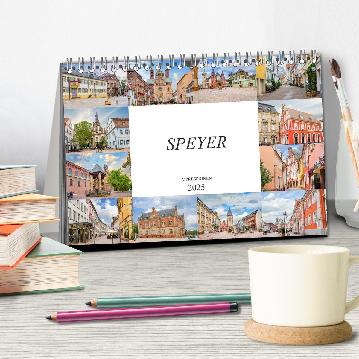 Bild: 9783435194070 | Speyer Impressionen (Tischkalender 2025 DIN A5 quer), CALVENDO...