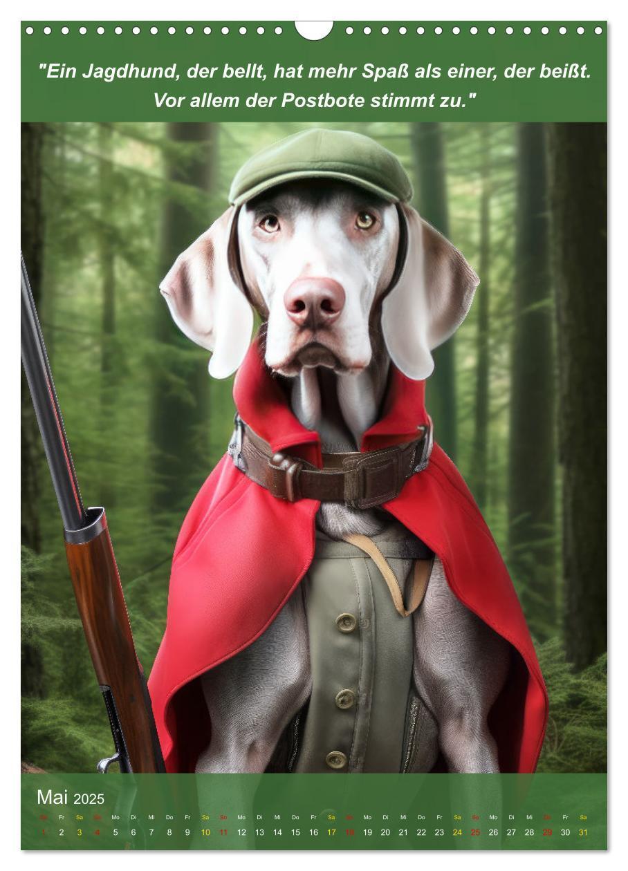 Bild: 9783435979424 | Lustige Jagdhunde mit Jägerlatein (Wandkalender 2025 DIN A3 hoch),...