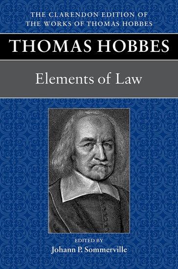 Cover: 9780199586257 | Thomas Hobbes: Elements of Law | Johann P Sommerville | Buch | 2025