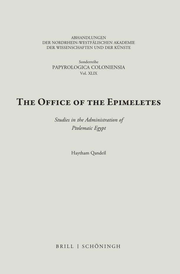 Cover: 9783506794680 | The Office of the Epimeletes | Haytham Qandeil | Buch | XIV | Englisch