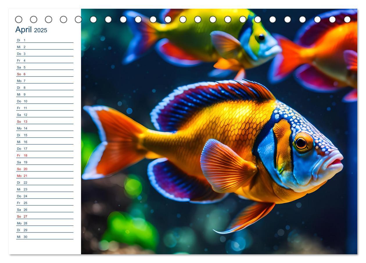 Bild: 9783457144886 | Aquarienzauber - Bunte KI Unterwasserwelten (Tischkalender 2025 DIN...