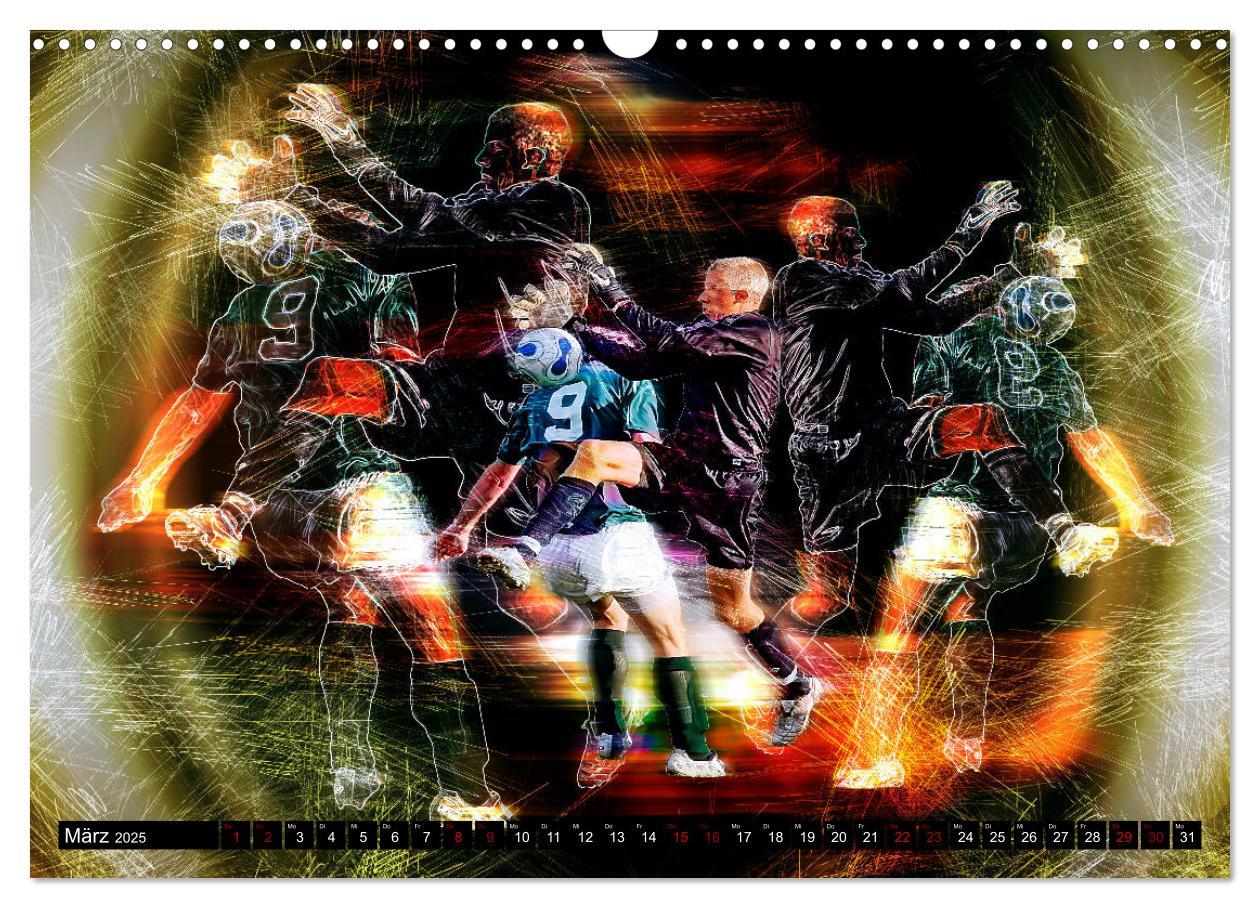 Bild: 9783435098187 | Fußball Power (Wandkalender 2025 DIN A3 quer), CALVENDO Monatskalender