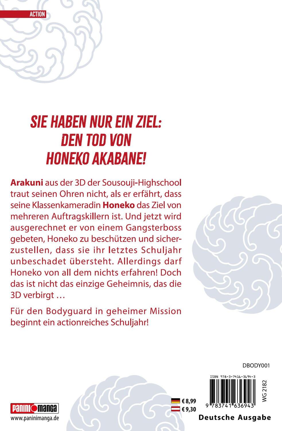 Rückseite: 9783741636943 | Honeko Akabanes Bodyguard 01 | Die neue Schul-Action-Komödie! | Buch