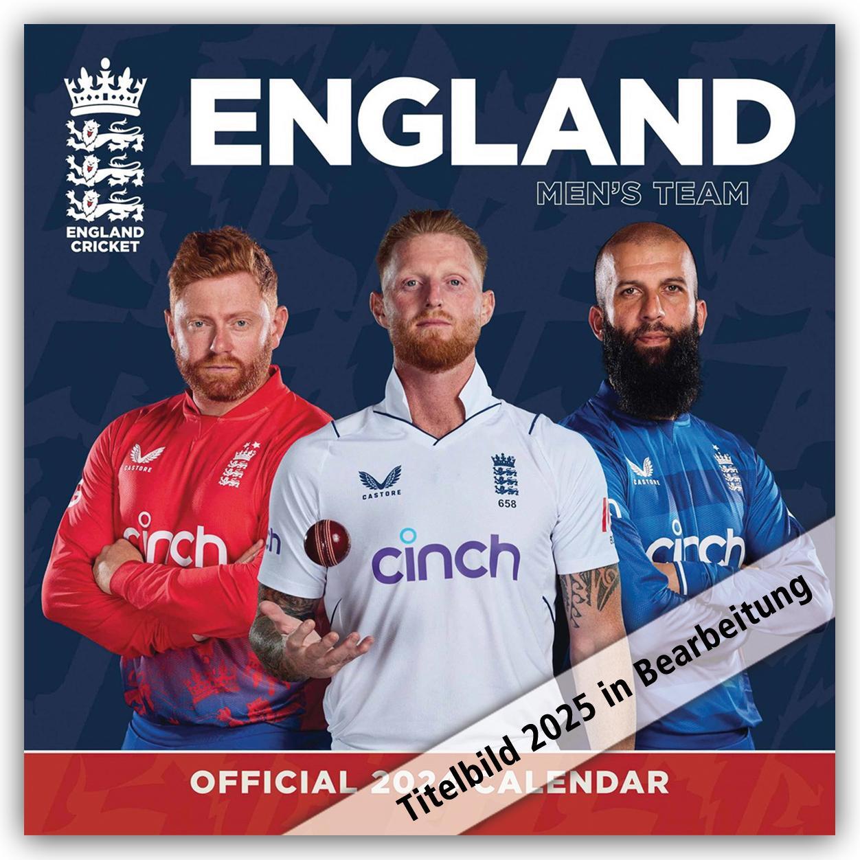 Cover: 9781835273128 | Cricket England 2025 - Wandkalender | Danilo Promotion Ltd | Kalender