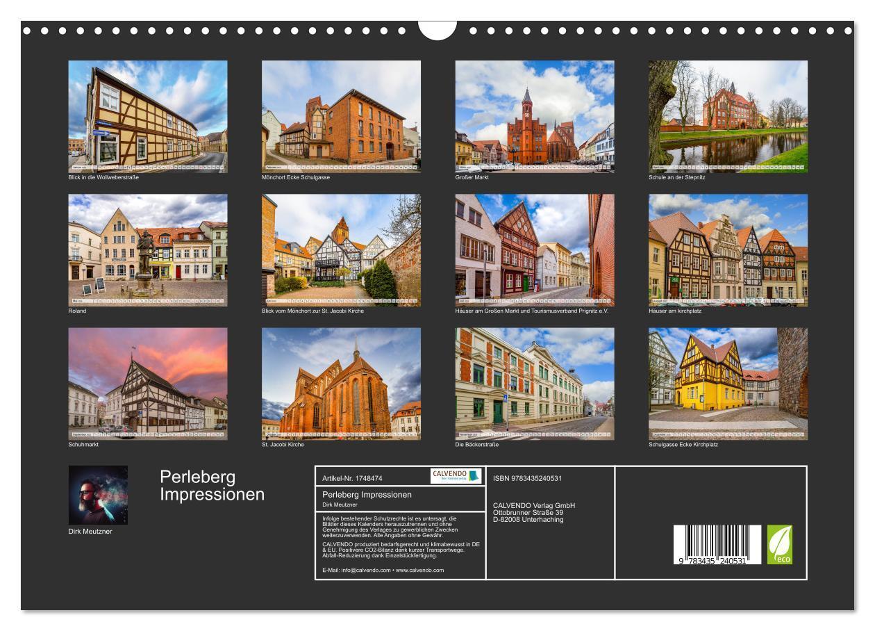 Bild: 9783435240531 | Perleberg Impressionen (Wandkalender 2025 DIN A3 quer), CALVENDO...