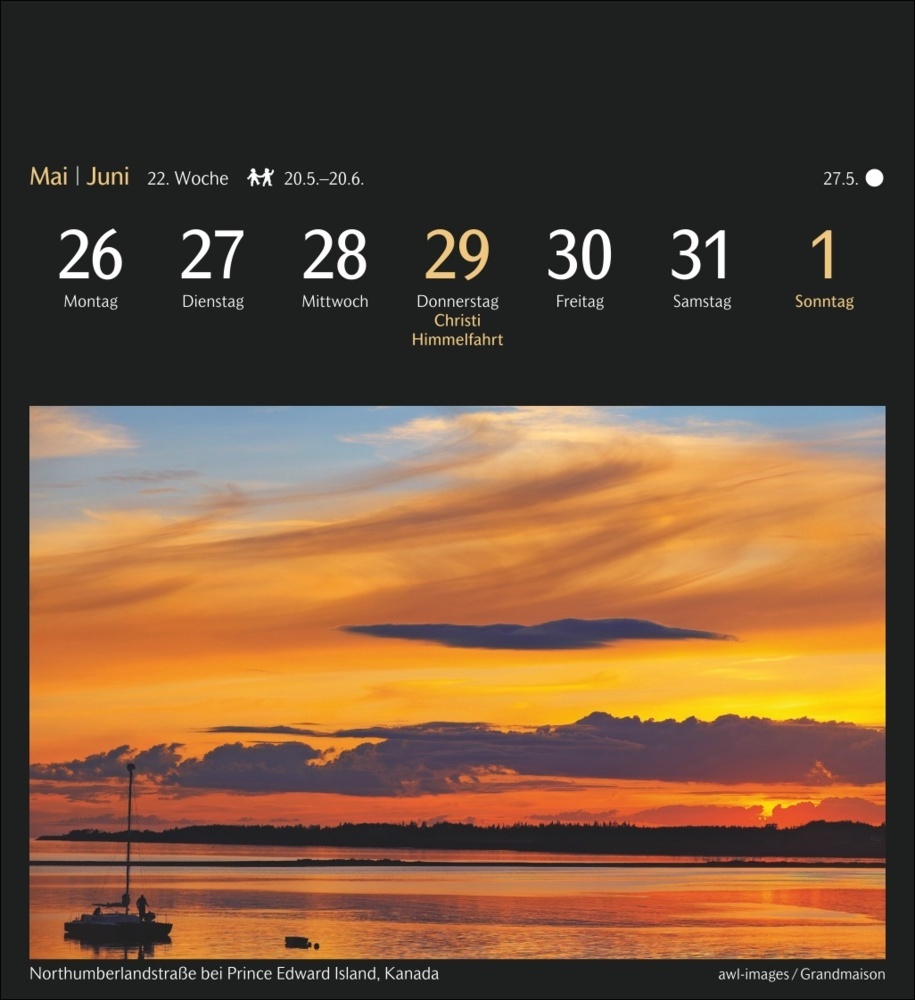 Bild: 9783840035319 | Die Welt in Farben Postkartenkalender 2025 - Kalender mit 53...