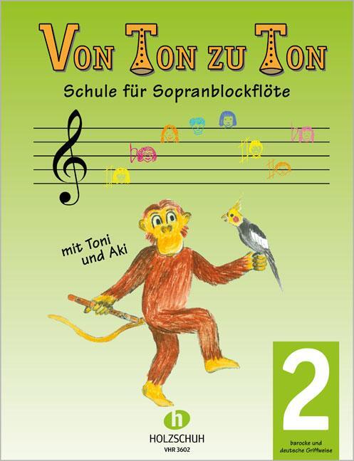 Cover: 4031659036023 | Von Ton zu Ton 2 | Schule für Sopranblockflöte | Eva-Maria Zahner