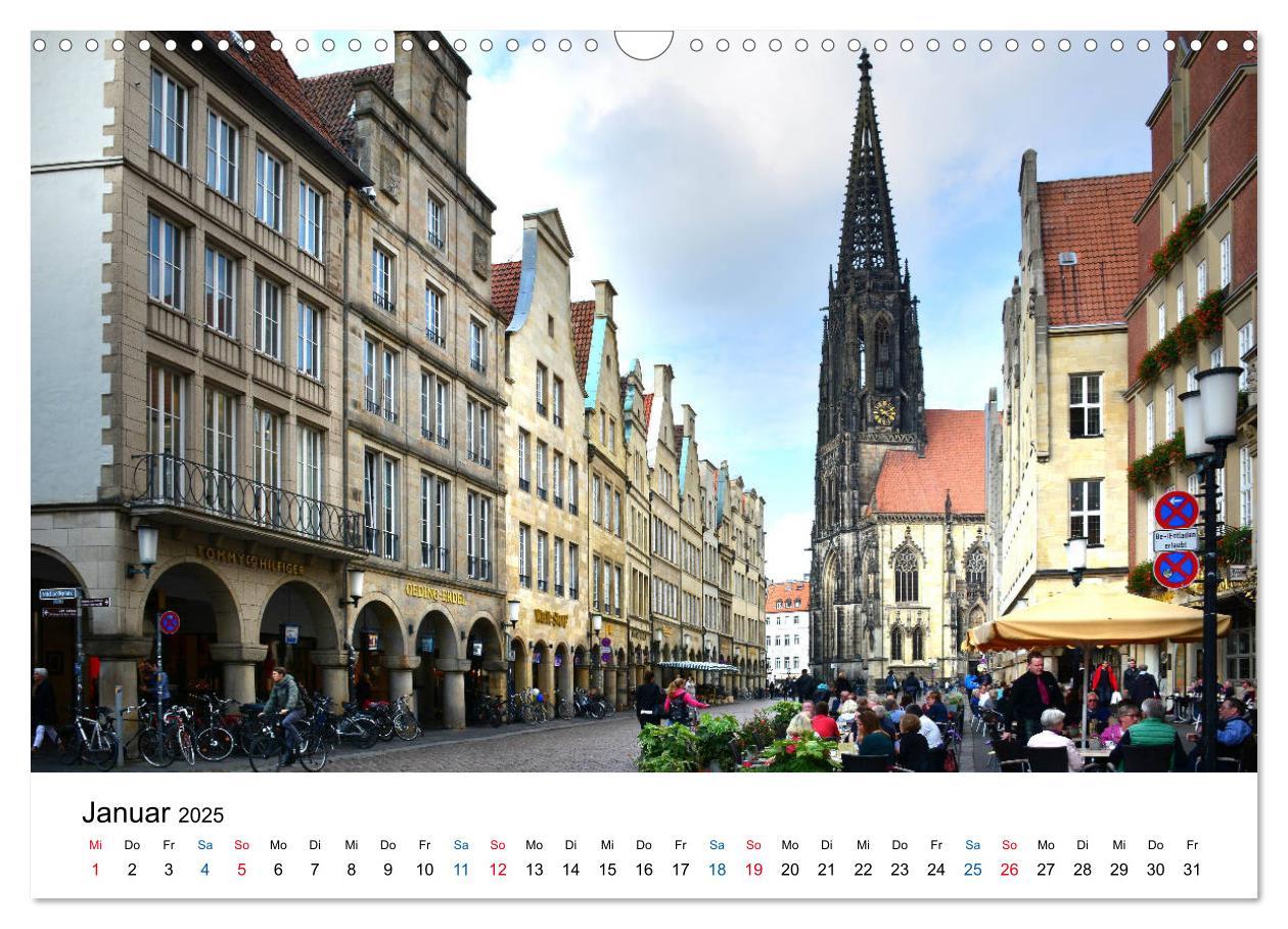 Bild: 9783435315291 | Münster - die liebenswerte Fahrradstadt (Wandkalender 2025 DIN A3...