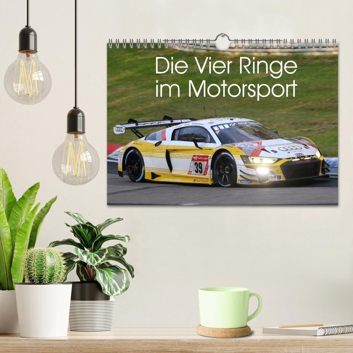 Bild: 9783435839834 | Die Vier Ringe im Motorsport (Wandkalender 2025 DIN A4 quer),...