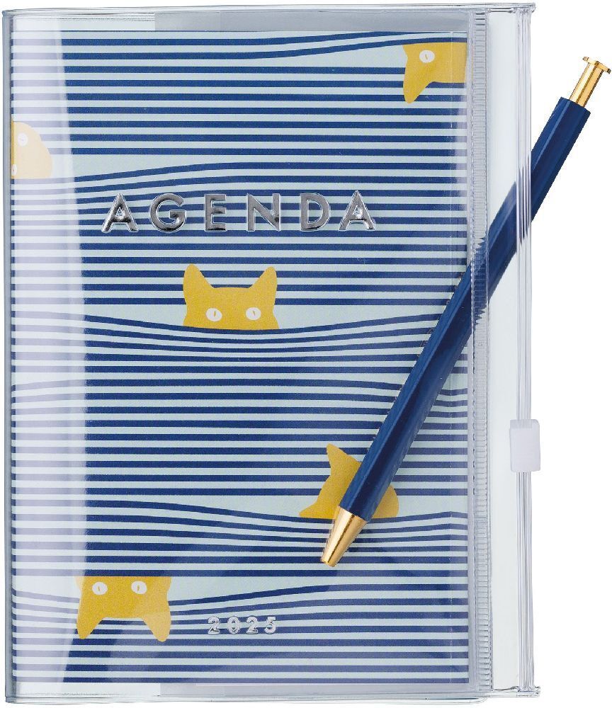 Bild: 4550045127638 | MARK'S 2024/2025 Taschenkalender A6 vertikal, Cats, Blue | Mark's Inc