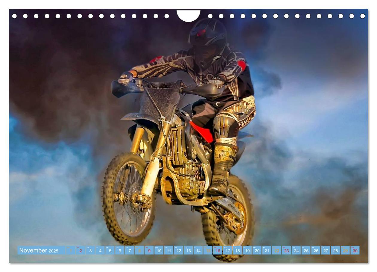 Bild: 9783435591473 | Motocross - mit vollem Risiko (Wandkalender 2025 DIN A4 quer),...