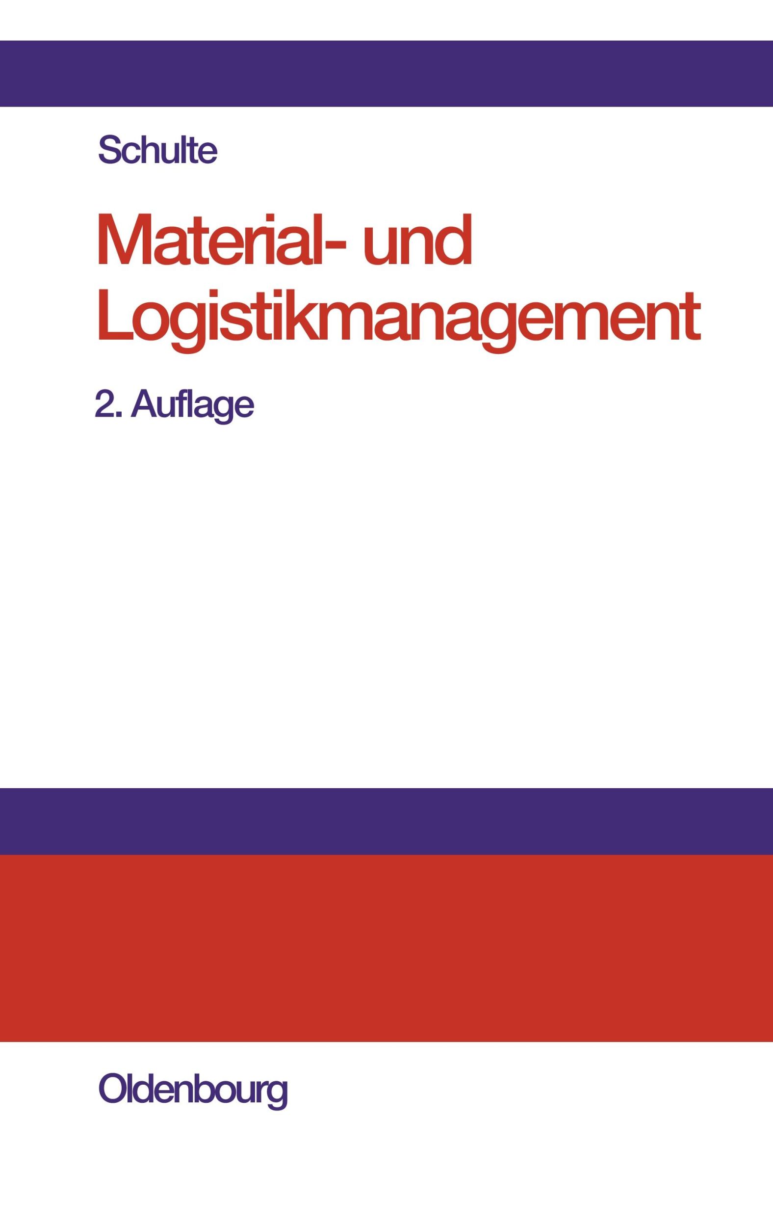 Cover: 9783486254587 | Material- und Logistikmanagement | Gerd Schulte | Buch | 624 S. | 2001