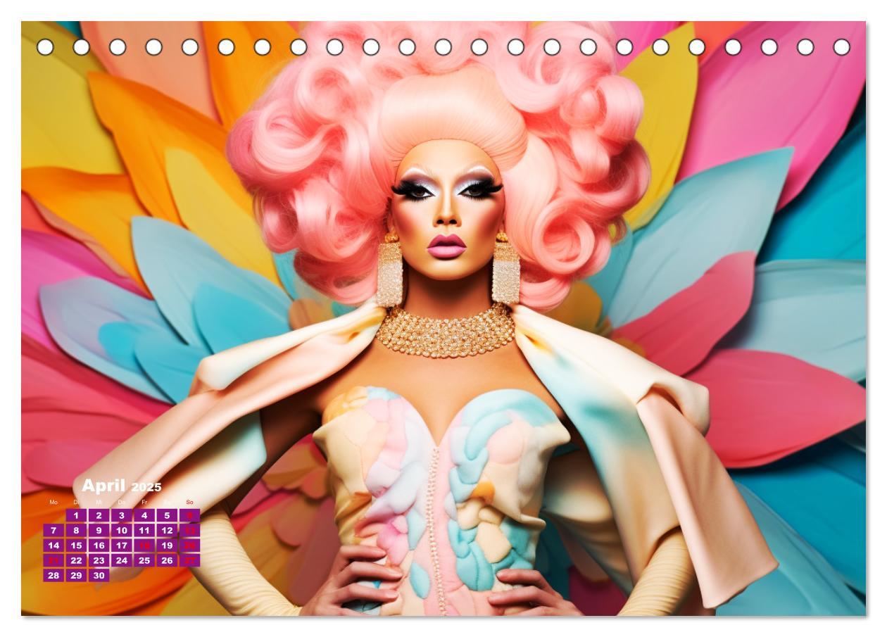 Bild: 9783383895258 | Drag Queens. Glamouröse und wunderschöne Drag-Kunst (Tischkalender...