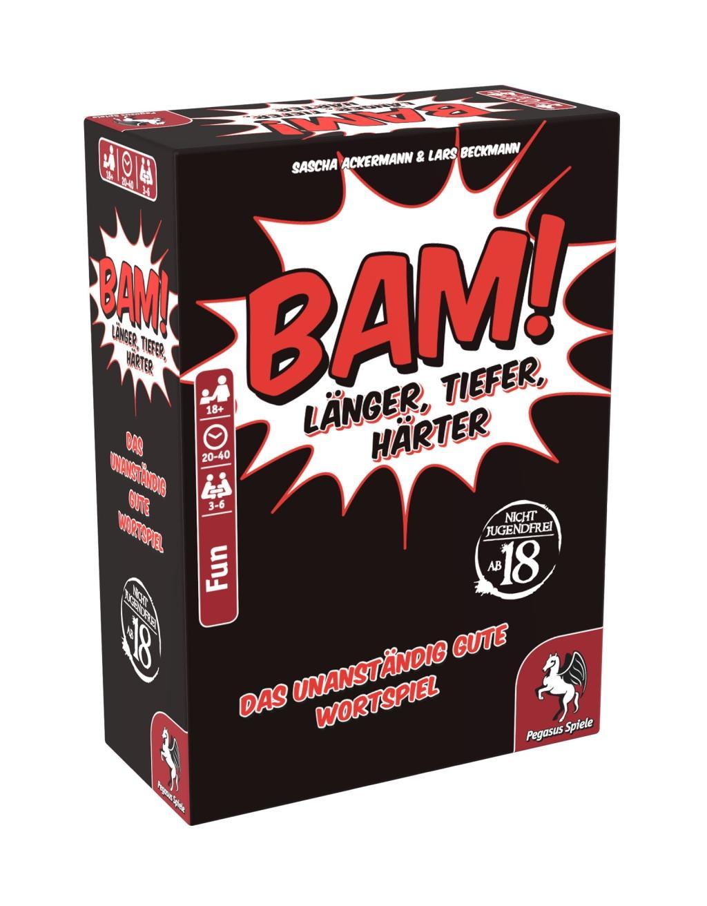 Cover: 4250231718458 | Bam! - Länger, Tiefer, Härter | Das unanständig gute Wortspiel | Spiel