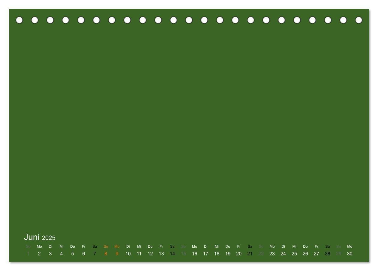 Bild: 9783435767496 | Bastelkalender - dunkel Grün (Tischkalender 2025 DIN A5 quer),...