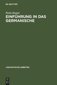 Cover: 9783484104112 | Einführung in das Germanische | Paolo Ramat | Buch | ISSN | Deutsch