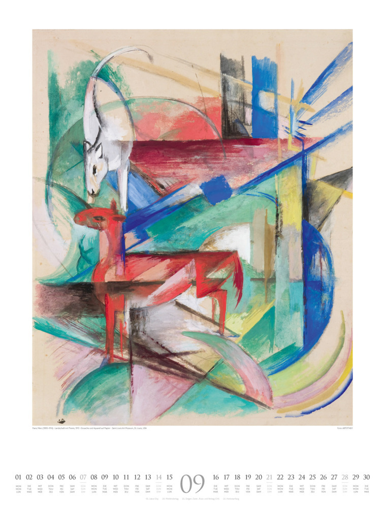 Bild: 9783838425672 | Franz Marc - Lebendige Farbe Kalender 2025 | Franz Marc (u. a.) | 2025