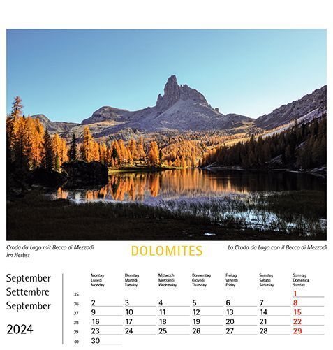 Bild: 9788887531466 | Dolomiten 2024, Postkartenkalender Querformat | Kalender | 2024