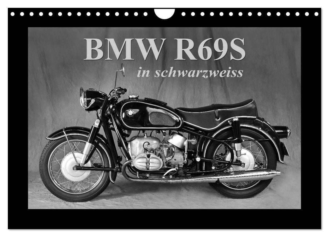 Cover: 9783435567034 | BMW R69S in schwarzweiss (Wandkalender 2025 DIN A4 quer), CALVENDO...