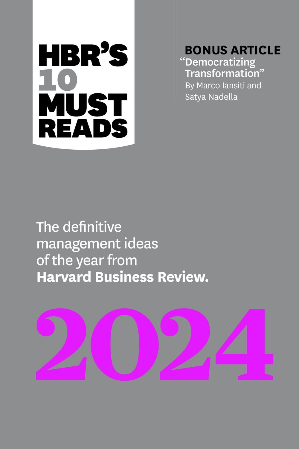 Cover: 9781647825782 | HBR's 10 Must Reads 2024 | Ella F. Washington (u. a.) | Taschenbuch