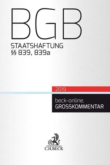 Cover: 9783406730085 | BGB Staatshaftung | §§ 839, 839a BGB | Beate Gsell (u. a.) | Buch