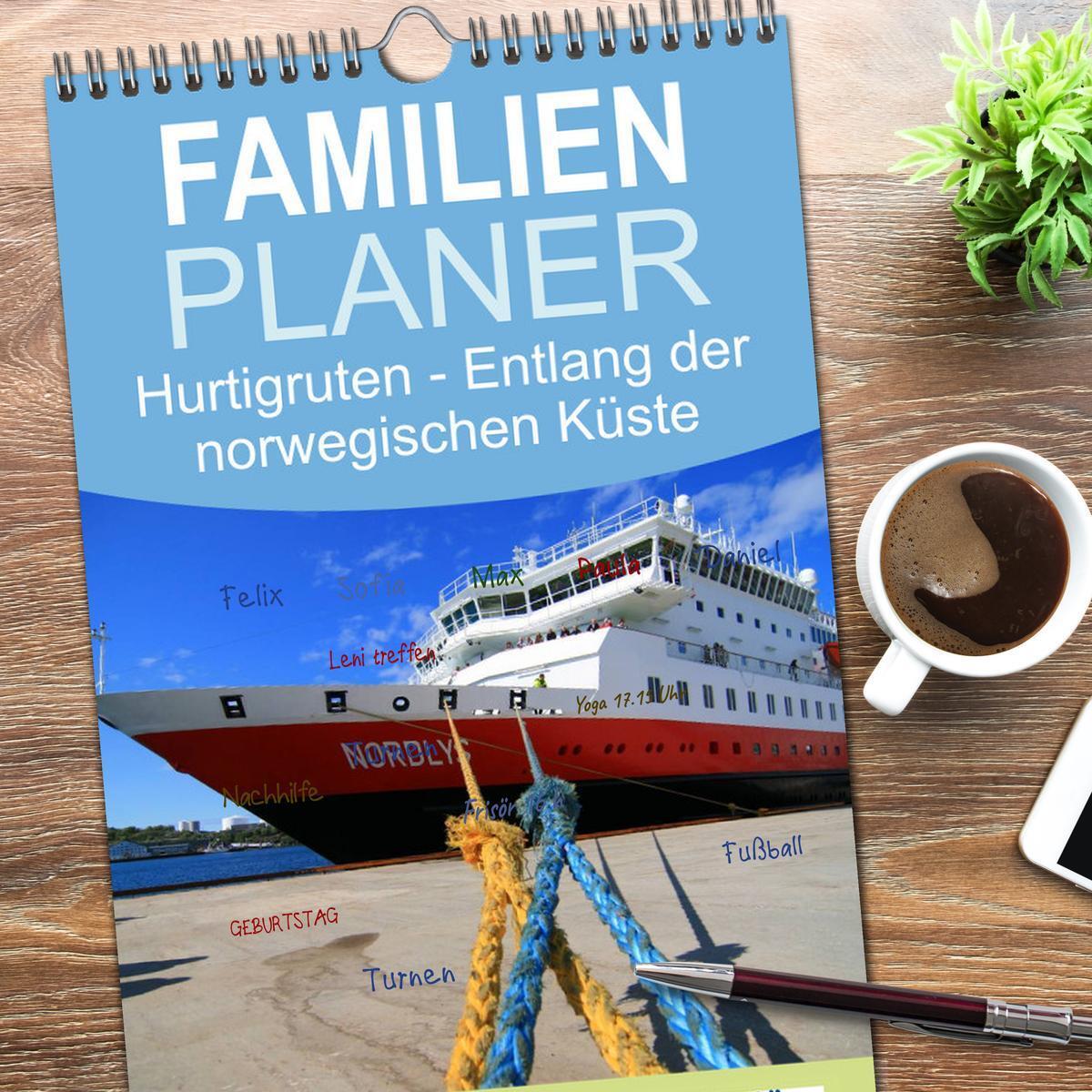 Bild: 9783457109434 | Familienplaner 2025 - Hurtigruten - Entlang der norwegischen Küste...