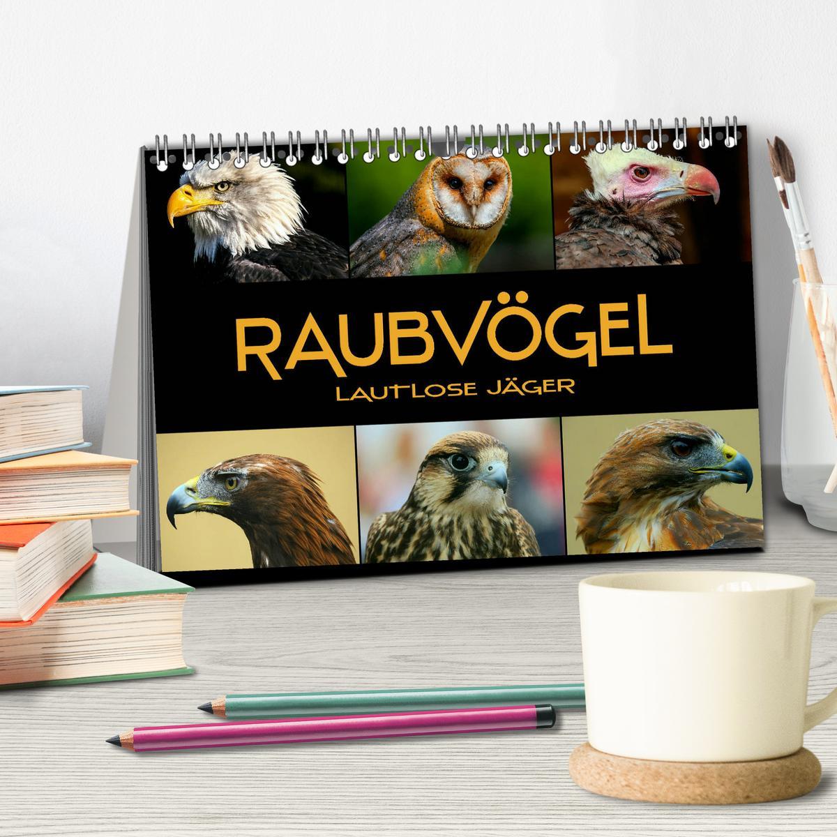 Bild: 9783435349319 | Raubvögel - lautlose Jäger (Tischkalender 2025 DIN A5 quer),...