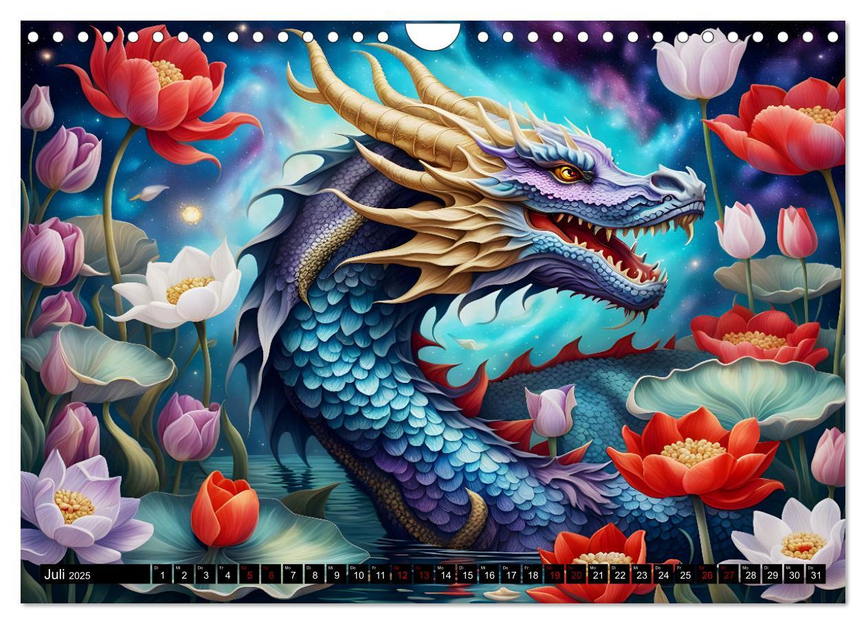 Bild: 9783457238790 | Drachen - Mystische Wesen (Wandkalender 2025 DIN A4 quer), CALVENDO...