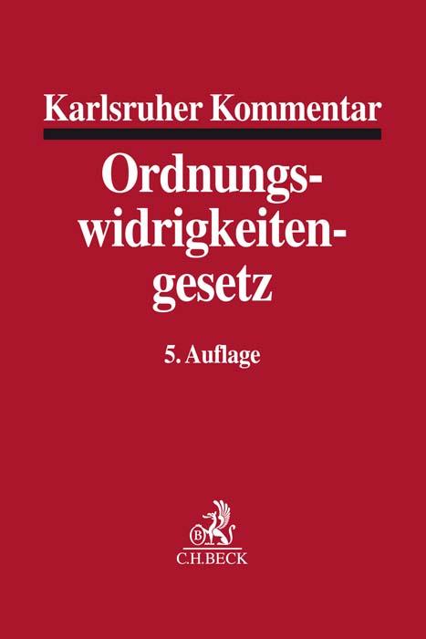 Cover: 9783406695100 | Karlsruher Kommentar zum Gesetz über Ordnungswidrigkeiten | Mitsch