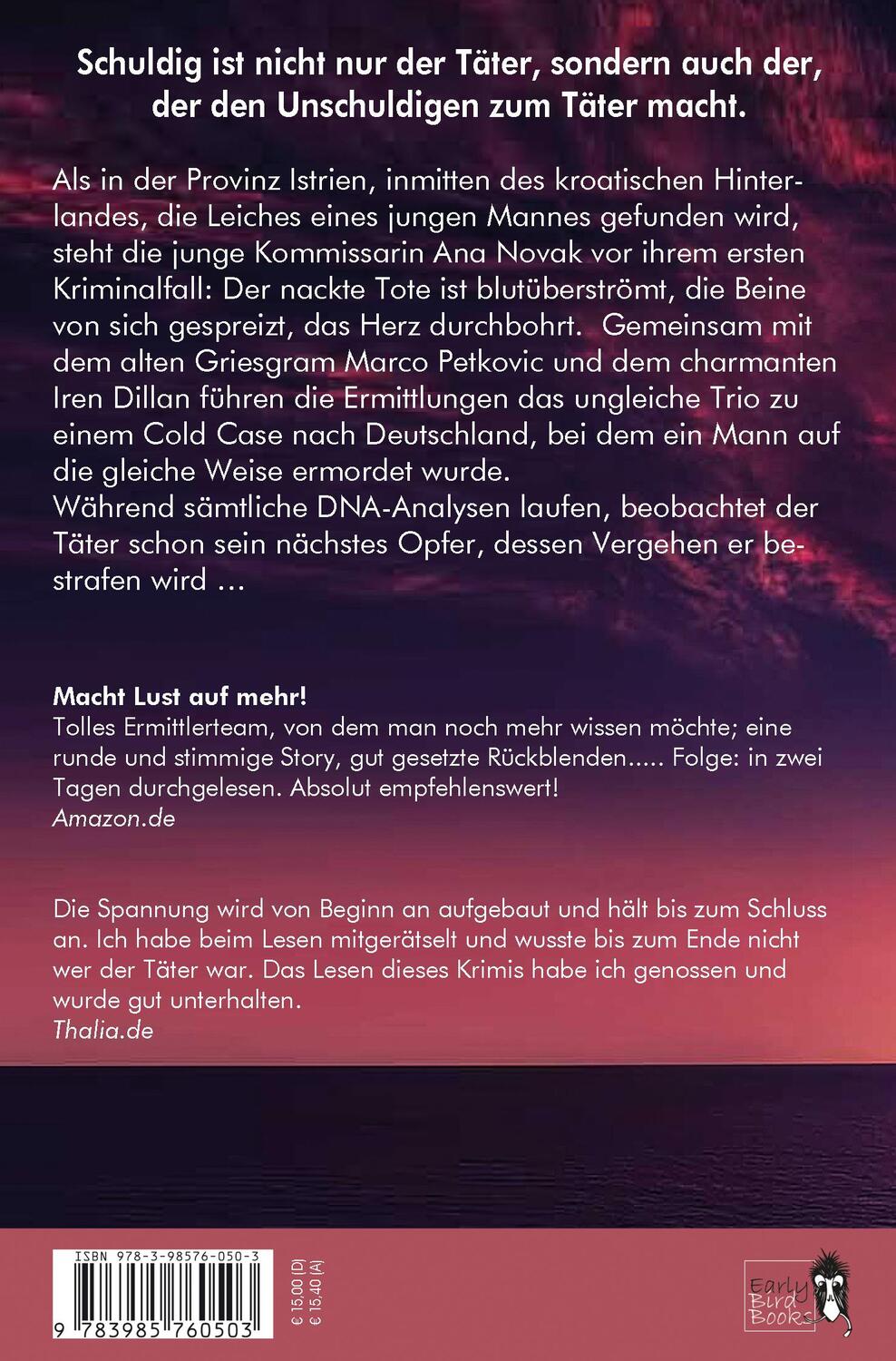 Rückseite: 9783985760503 | Im Schatten der Pinien | Jessica Vonthin | Taschenbuch | 372 S. | 2024