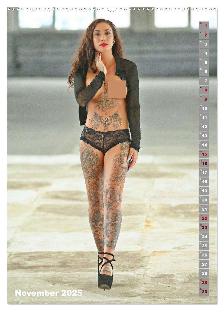 Bild: 9783457144251 | Beauty Tattoo Girls (hochwertiger Premium Wandkalender 2025 DIN A2...