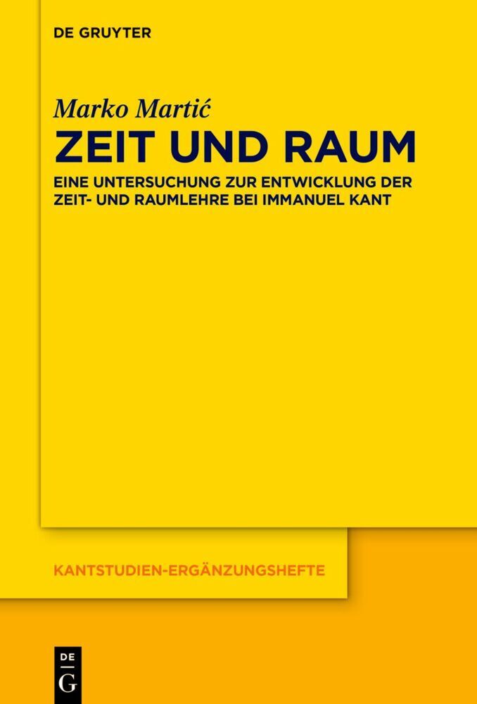 Cover: 9783110763218 | Zeit und Raum | Marko Martic | Buch | XI | Deutsch | 2022 | De Gruyter