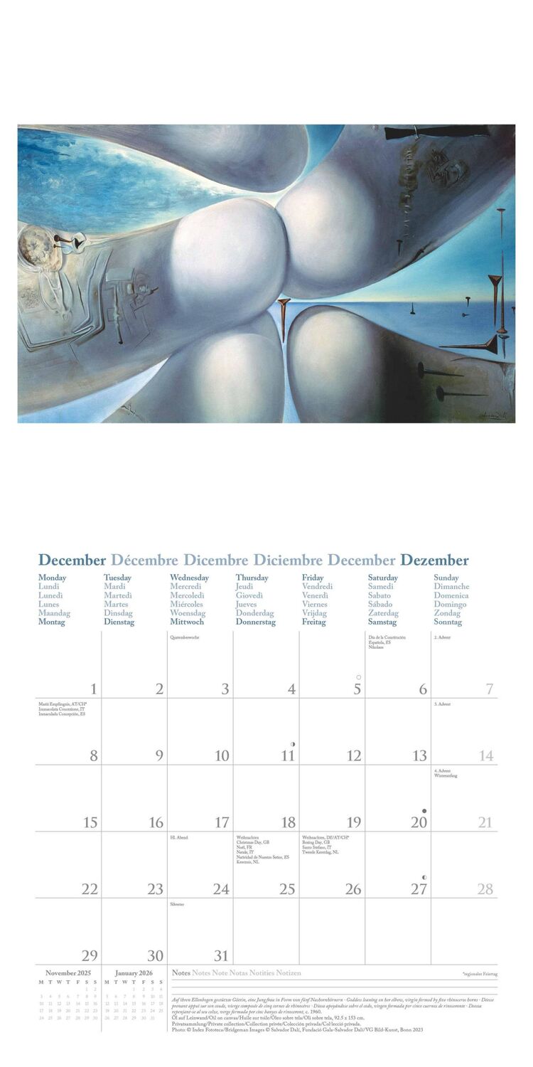 Bild: 4002725987969 | Dali 2025 - Wand-Kalender - Broschüren-Kalender - 30x30 - 30x60...