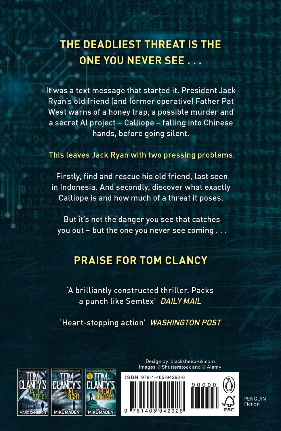 Rückseite: 9781405942928 | Tom Clancy's Code of Honour | Marc Cameron | Taschenbuch | Englisch