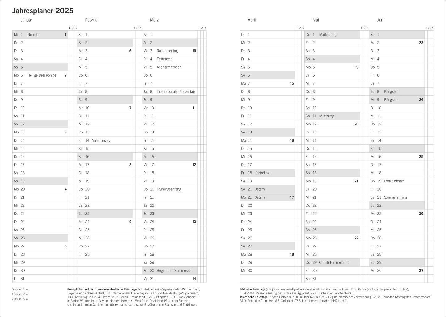 Bild: 9783756407514 | Terminer A6, Struktur schwarz 2025 | Heye | Buch | Bürokalender Heye