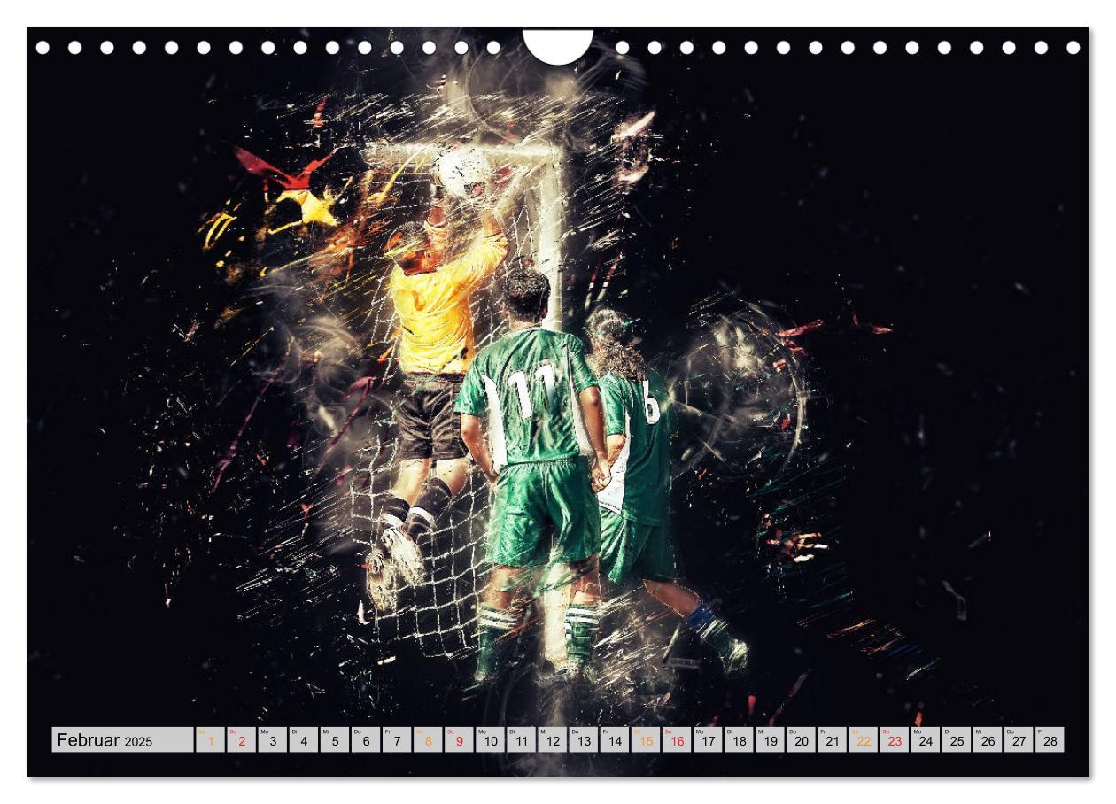 Bild: 9783435161546 | Fußball - extrem (Wandkalender 2025 DIN A4 quer), CALVENDO...