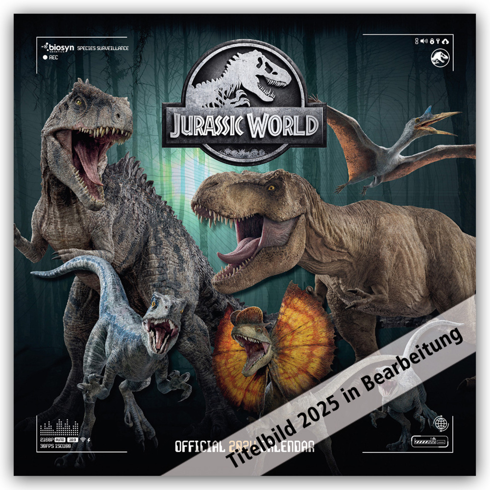 Cover: 9781835270837 | Jurassic World - Offizieller Kalender 2025 | Danilo Promotion Ltd