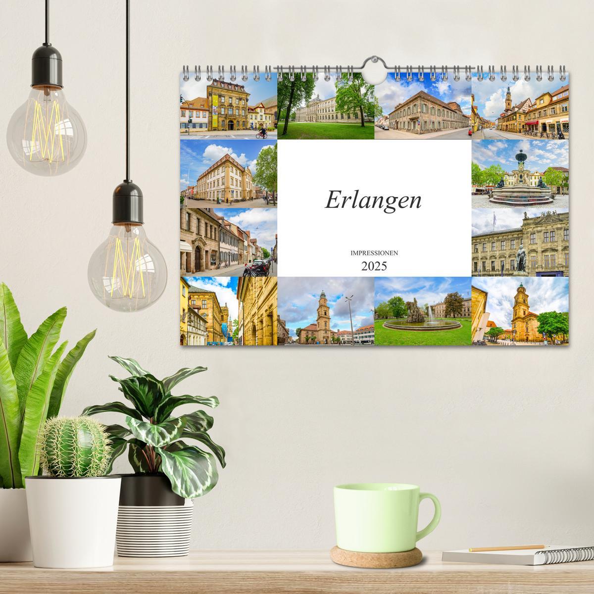 Bild: 9783435227747 | Erlangen Impressionen (Wandkalender 2025 DIN A4 quer), CALVENDO...