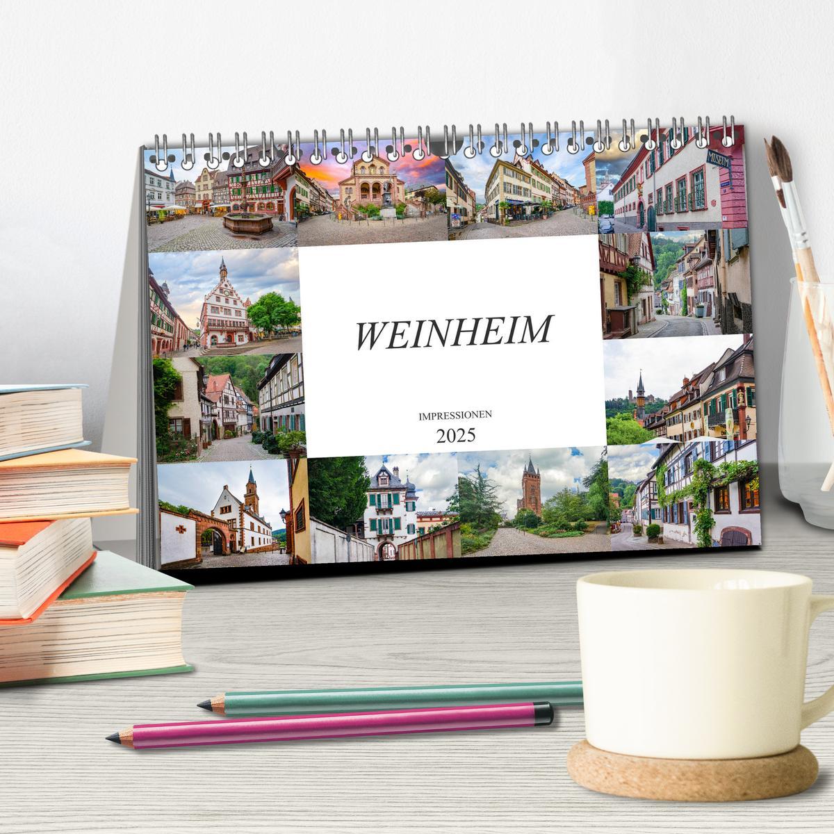 Bild: 9783435194131 | Weinheim Impressionen (Tischkalender 2025 DIN A5 quer), CALVENDO...