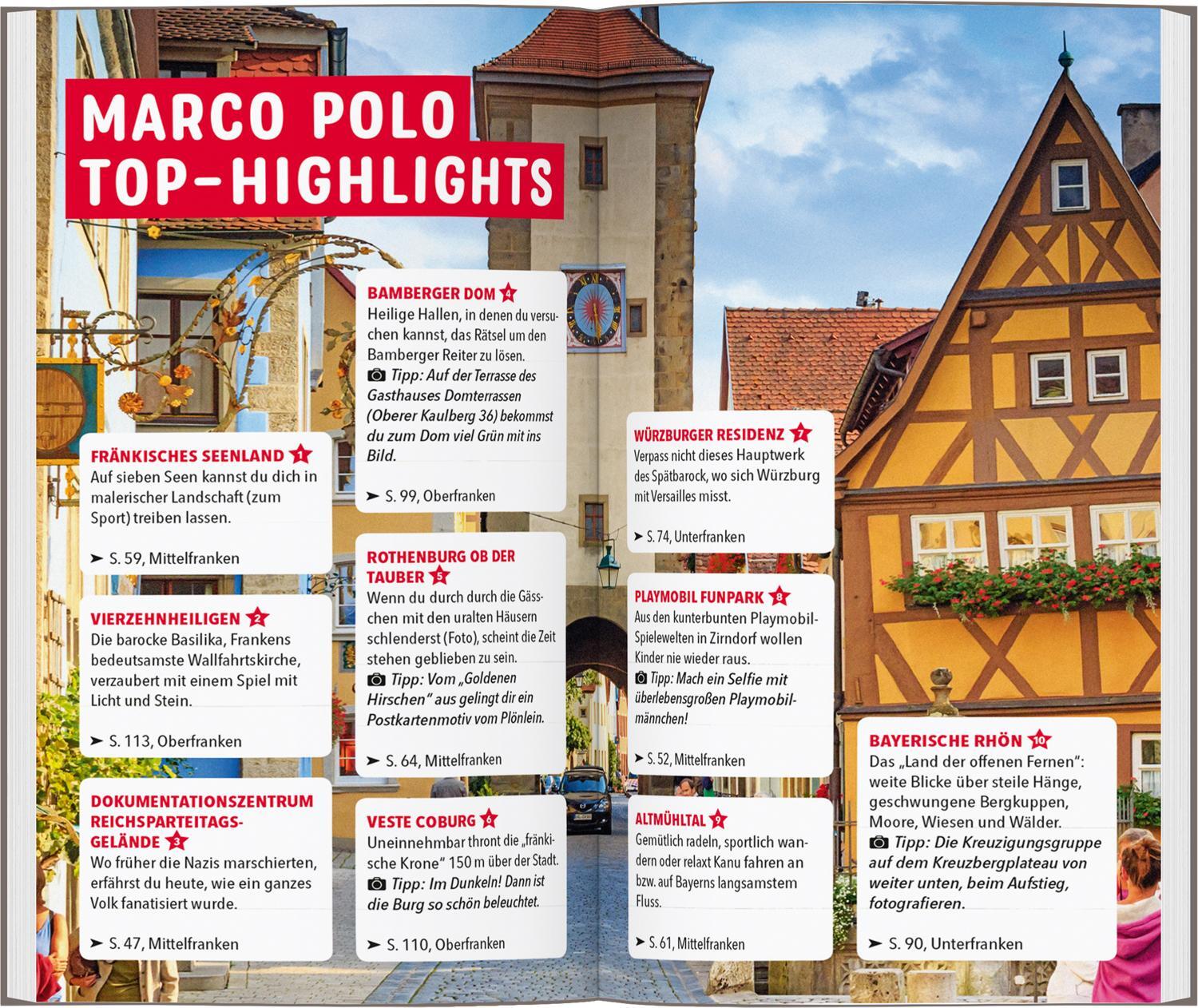 Bild: 9783829719131 | MARCO POLO Reiseführer Franken, Nürnberg, Würzburg, Bamberg | Luck