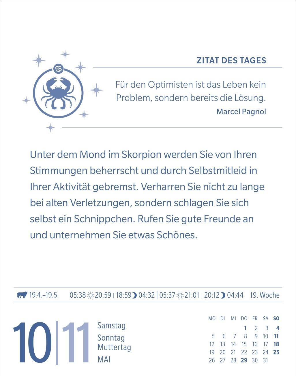 Bild: 9783840033704 | Krebs Sternzeichenkalender 2025 - Tagesabreißkalender - Ihr...