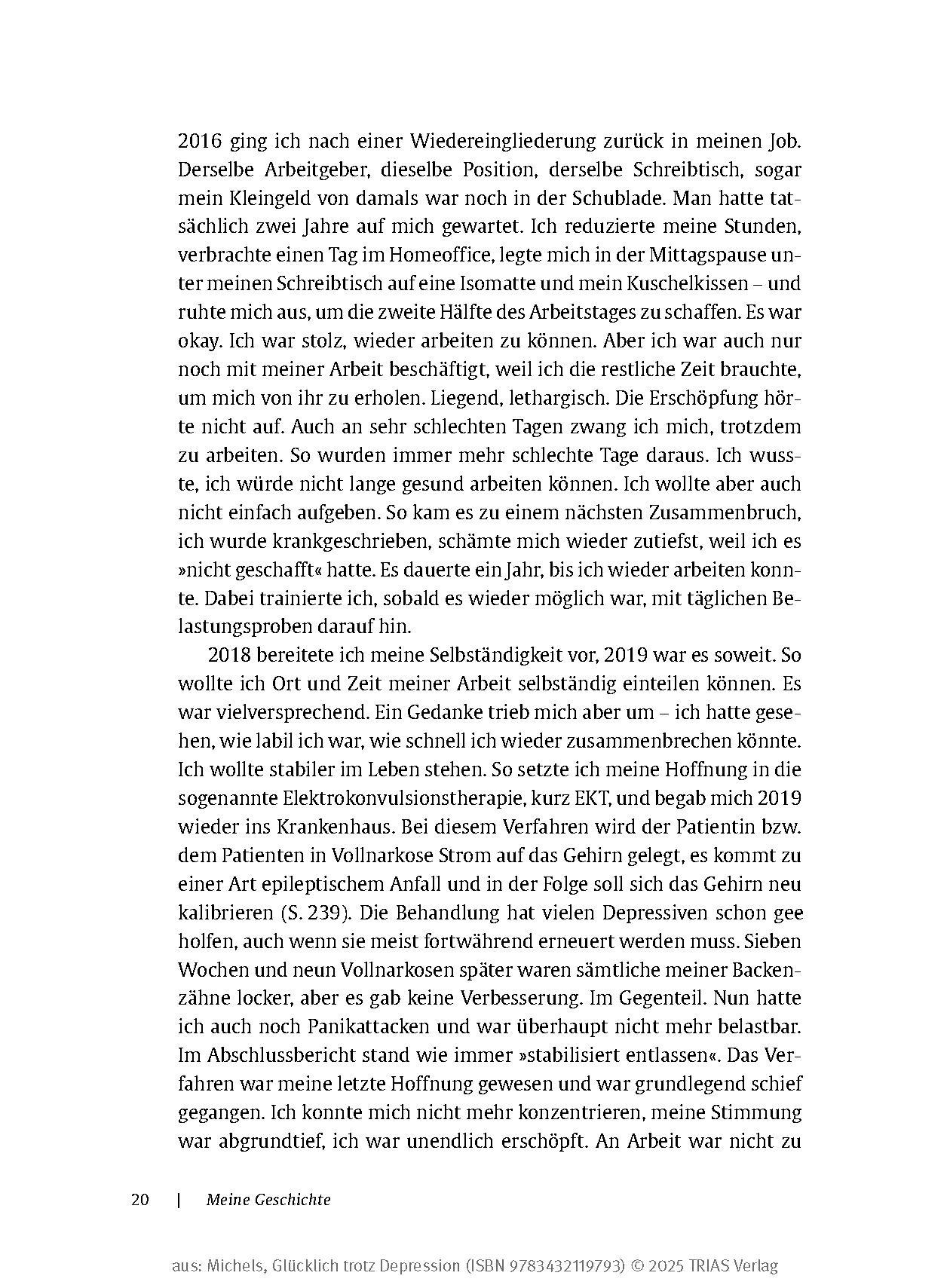 Bild: 9783432119793 | Glücklich trotz Depression | Ulrike Michels | Taschenbuch | 256 S.