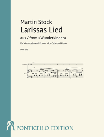 Cover: 9790502080167 | Larissas Lied für Violoncello und Klavier | Martin Stock