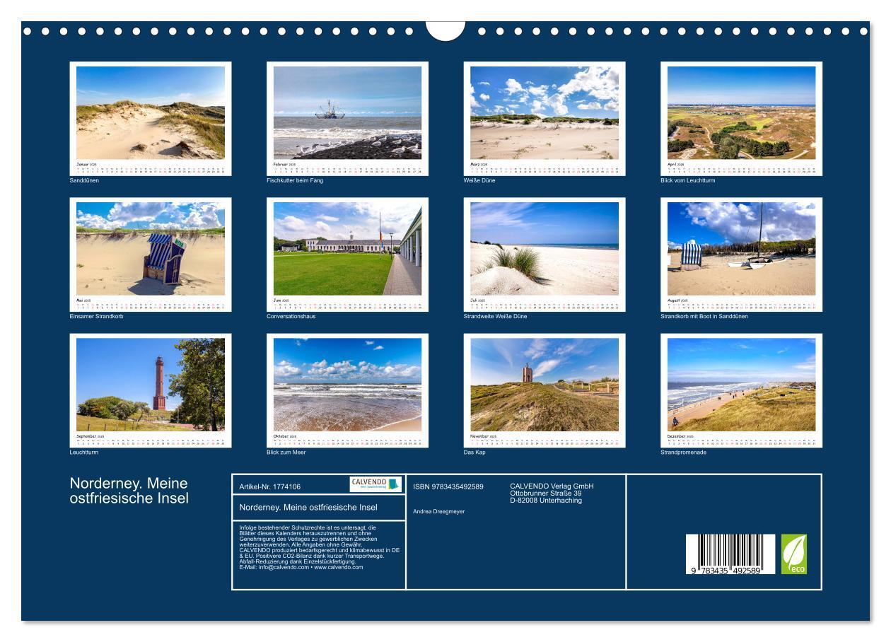 Bild: 9783435492589 | Norderney. Meine ostfriesische Insel (Wandkalender 2025 DIN A3...