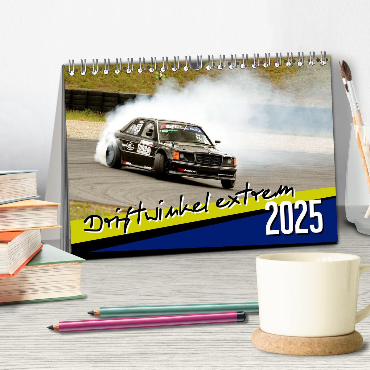 Bild: 9783435099429 | Driftwinkel Extrem (Tischkalender 2025 DIN A5 quer), CALVENDO...