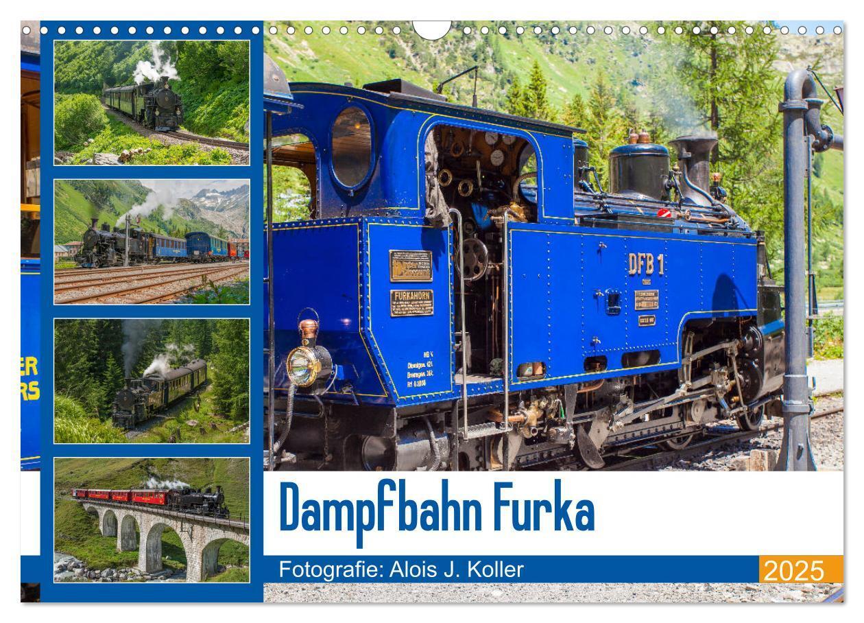 Cover: 9783435427420 | Dampfbahn Furka 2025 (Wandkalender 2025 DIN A3 quer), CALVENDO...